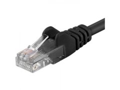 PremiumCord Patch kabel UTP RJ45-RJ45 level 5e 1 m černý