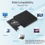 AMMTOO Externí DVD jednotka USB A/USB C 2.0/3.0, přenosná