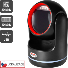 Scanner VIRTUOS HT-861A, CCD 2D, stacionární, USB, černý