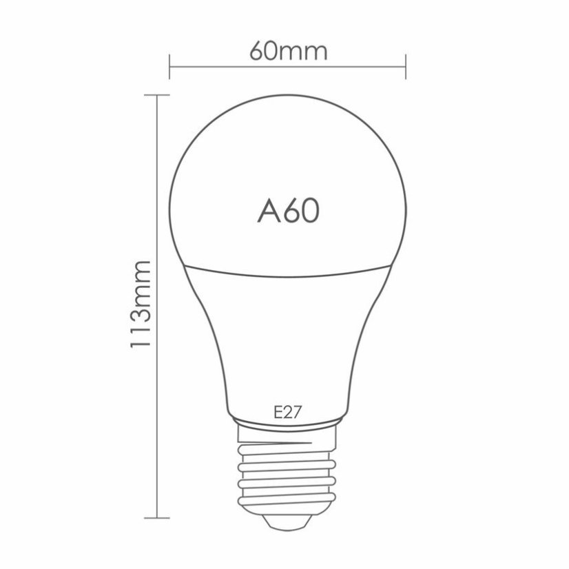 Whitenergy LED žárovka SMD2835 A60 E27 5,5W bílá mléčná studená