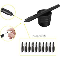 XP-PEN náhradní hroty pro pera P01, P03 a P05, černý / 10KS