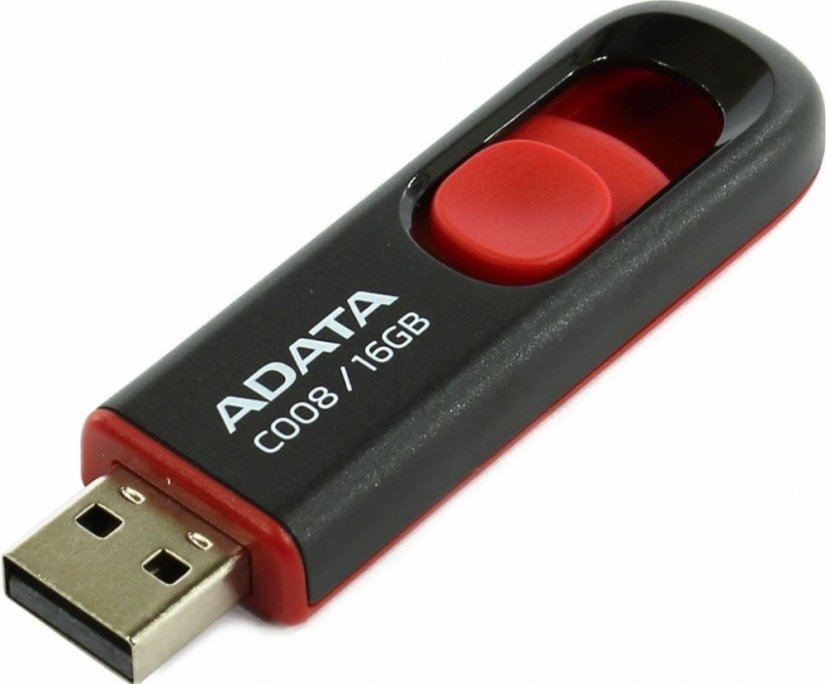 ADATA C008 16GB, černo / červená