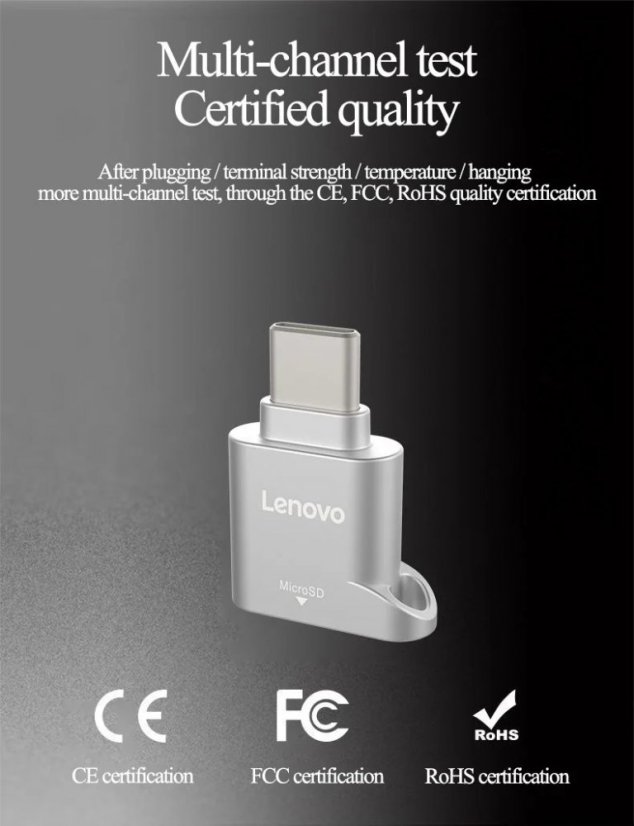Lenovo D201 USB C čtečka Micro SD karet, TYPEC_TF