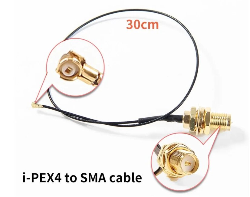 FENVI anténní sada - 2ks 10dbi antén pro NGFF WiFi karty 2.4/5GHz
