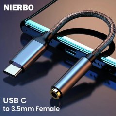 NIERBO adaptér USB-C na 3.5mm jack pro sluchátka