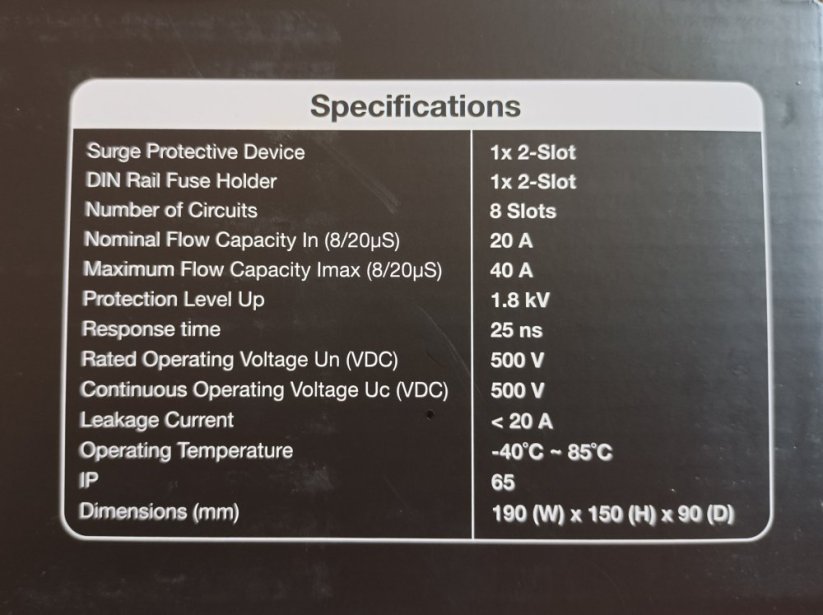 ANTIK DC Box DC 01 nástěnný rozvaděč pro 1 string