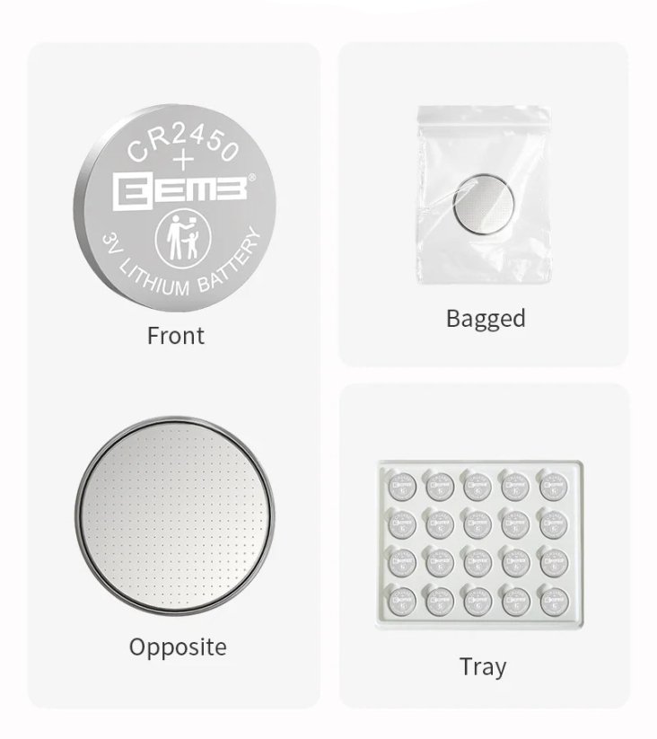 EEMB CR2450 baterie 3V 650mAh - 1ks