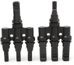 Solární FV konektor MC4 3T rozbočení, pár M+F, paral., 30A 1000V