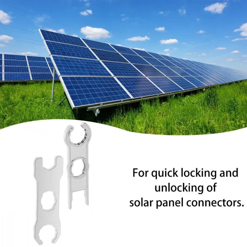 Montážní klíče pro solární konektory MC4, sada 2 klíče, kov
