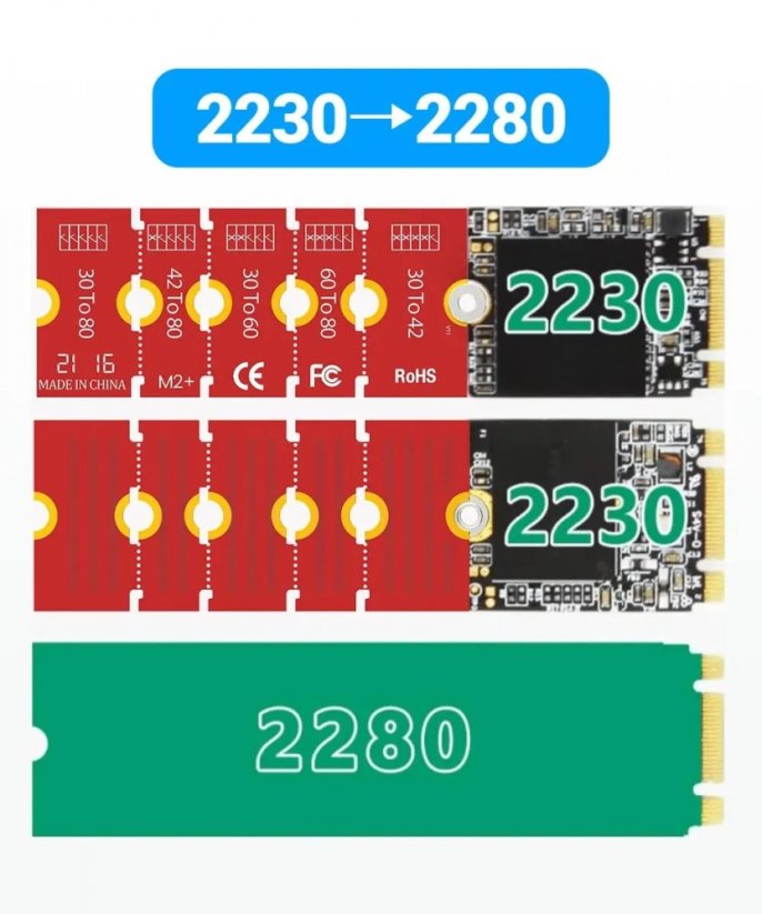 JEYI M.2 SSD NGFF NVMe adaptér rozšíření držáku
