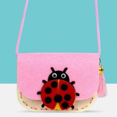 Beruška Crossbody plstěná taška DIY, řemeslná sada pro děti