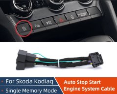 Škoda Karoq automatická deaktivace Start/Stop, kabel, single memory mode