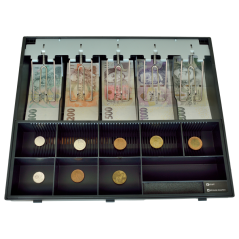 Plastový pořadač na peníze pro VIRTUOS C425 - kovové držáky bankovek