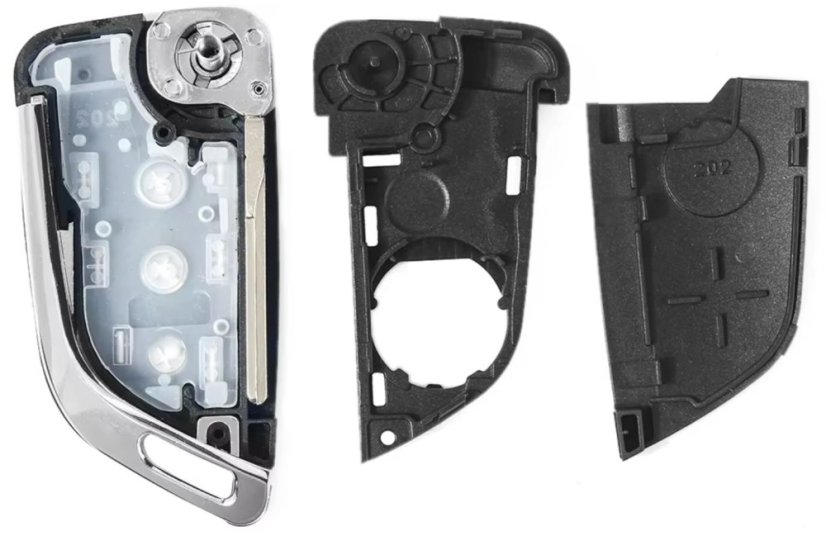 KEYYOU pouzdro klíče VW Škoda, flip, 2 tlačítka, modifikace 2