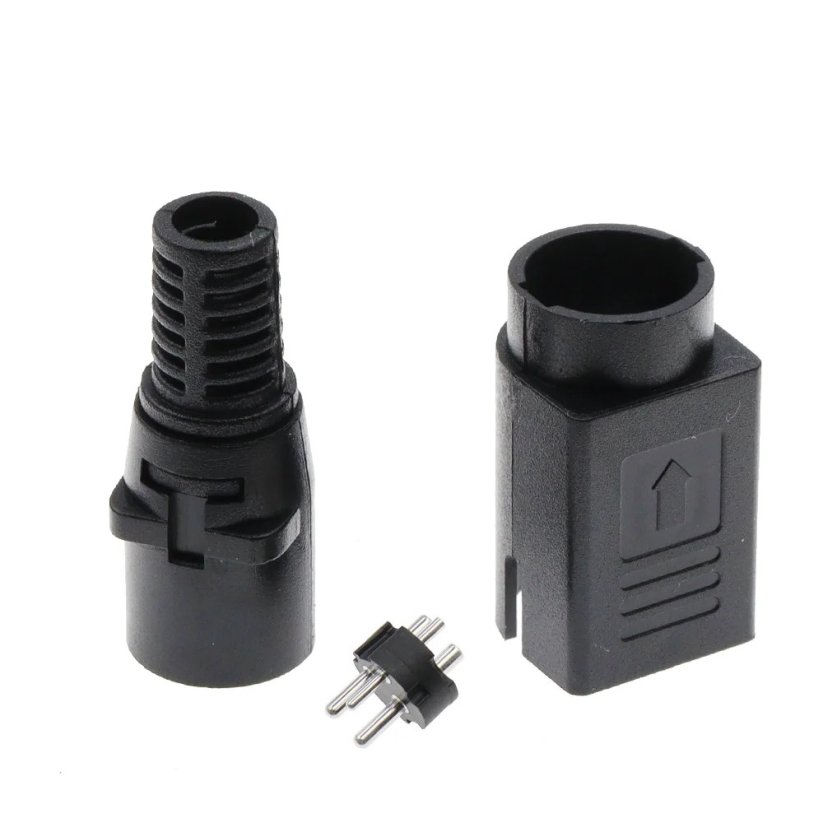 DIN 3Pin Male DC Power konektor, 24V