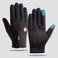 BQ19I Podzimní/Zimní rukavice pro dotykové displeje, vel. L, černé