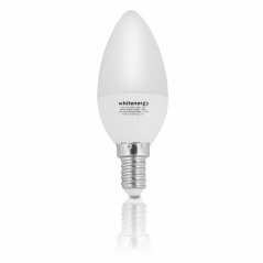 Whitenergy LED žárovka SMD2835 C37 E14 3W bílá mléčná teplá - svíčka