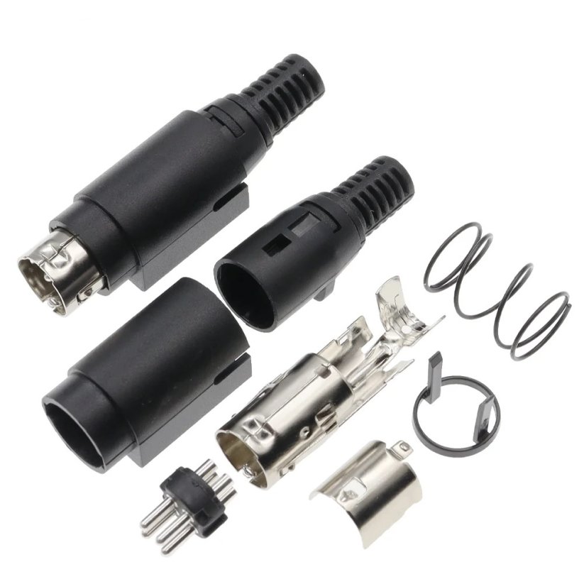 DIN 4Pin Male DC Power konektor, 24V