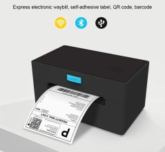 HZTZ Label Printer POS-9220, USB, WiFi, BT, termální tiskárna štítků se stojanem štítků