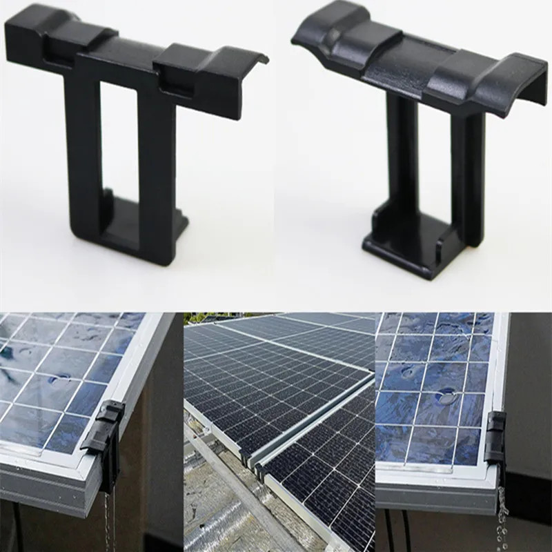 Klip pro odvod vody FV panelů 30mm, plast, černý