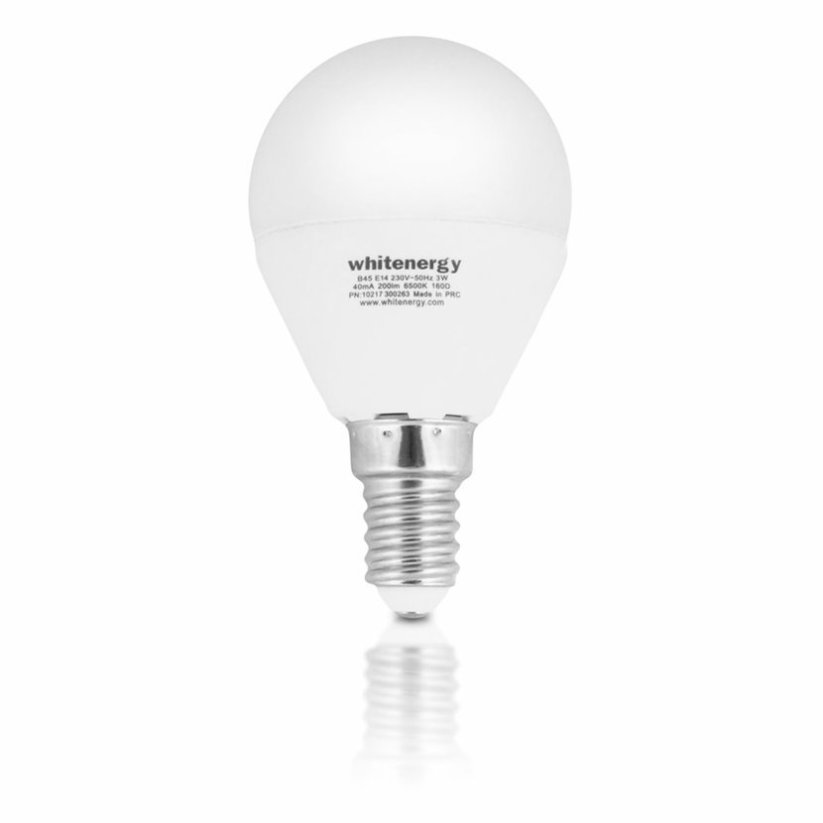 Whitenergy LED žárovka SMD2835 B45 E14 5W bílá mléčná studená