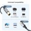 Kabel NIERBO USB-B na USB-C, 2m, nylonový pletený