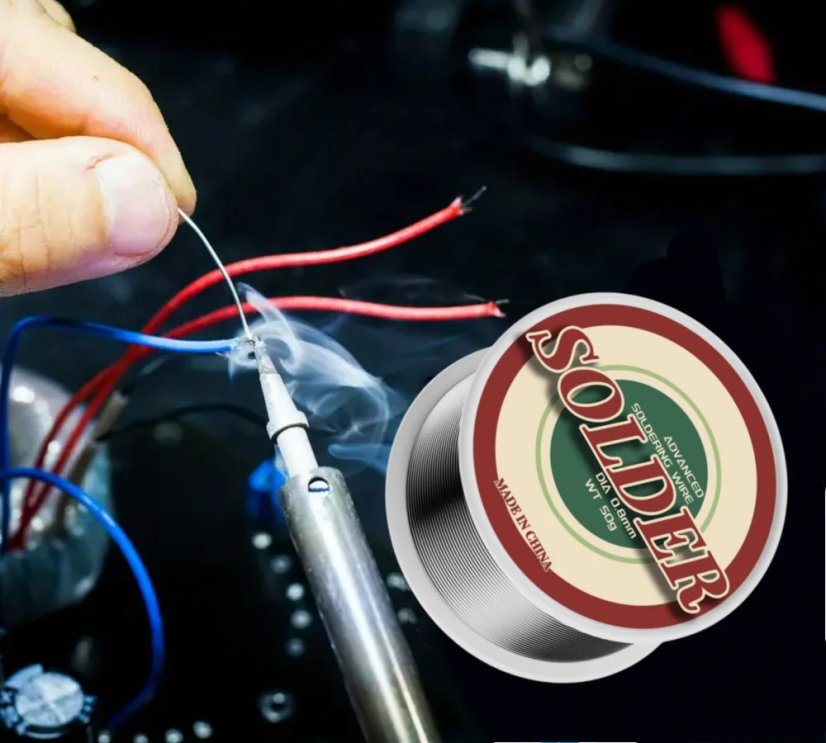 SOLDER 0.8mm 2x50g pájecí drát