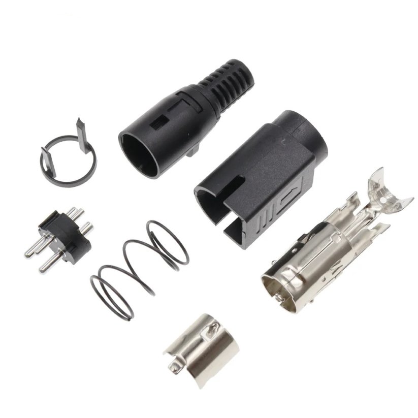 DIN 3Pin Male DC Power konektor, 24V