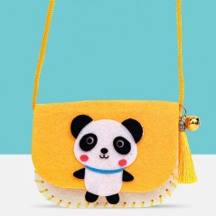 Panda Crossbody plstěná taška DIY, řemeslná sada pro děti