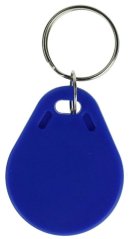 RFID ISO14443 MF přepisovatelný přívěsek na klíče 13.56MHz 1K S50, modrý