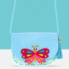 Motýlek Crossbody plstěná taška DIY, řemeslná sada pro děti