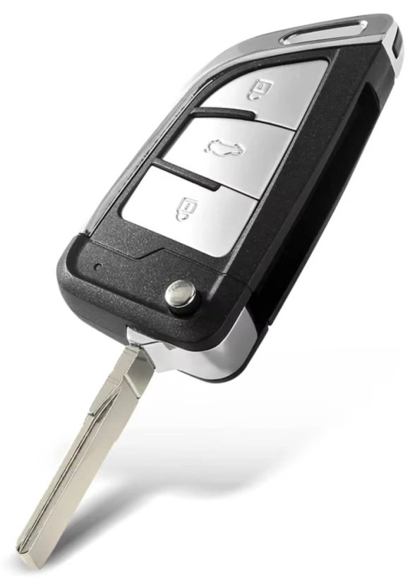 KEYYOU pouzdro klíče VW Škoda, flip, 3 tlačítka, modifikace 2