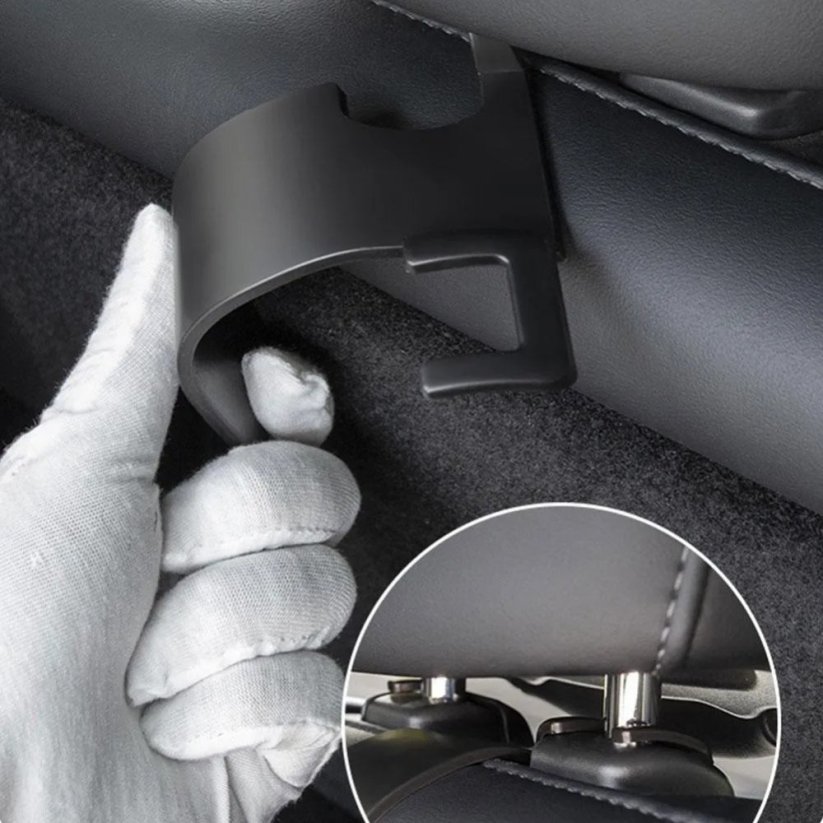 Tesla Model Y hák na tašky 2 ks (na zadní sedadlo)