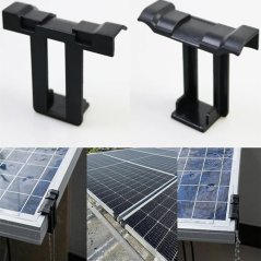 Klip pro odvod vody FV panelů 35mm, plast, černý