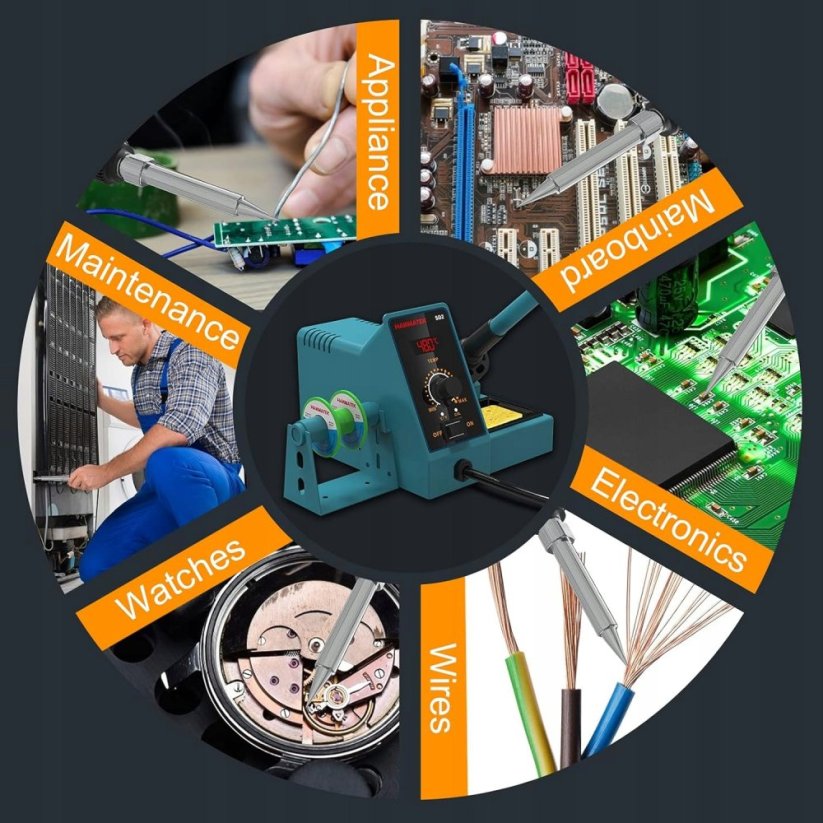 HANMATEK SD2 digitální pájecí stanice 60W