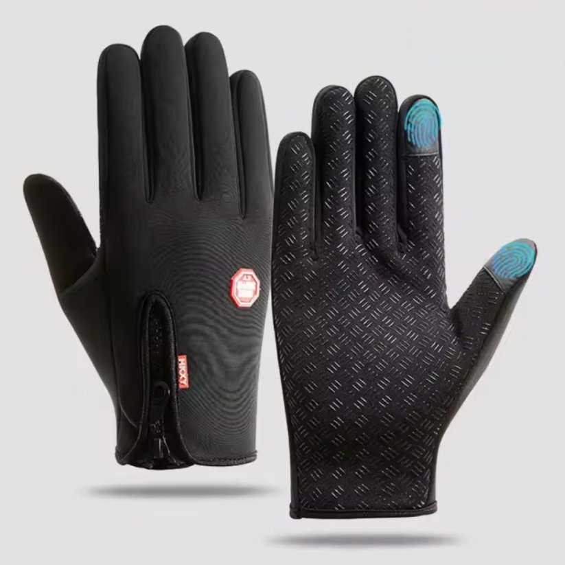 BQ19I Podzimní/Zimní rukavice pro dotykové displeje, vel. XXL, černé