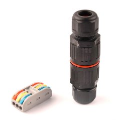 Spojka kabelu IP68, voděodolná, 3-3 spojka, přímá