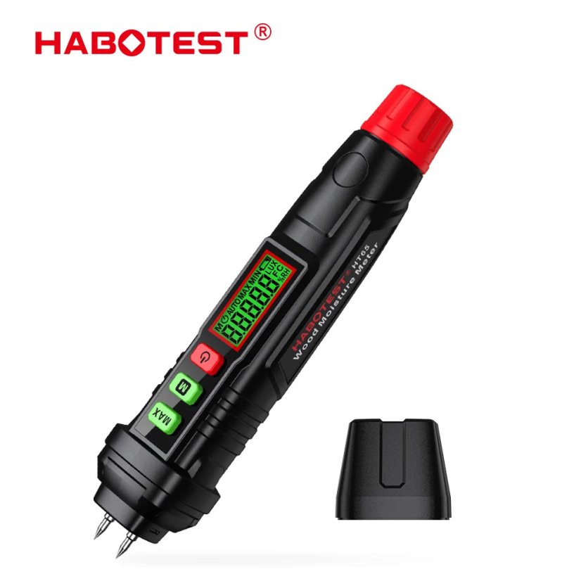 HABOTEST HT65 digitální měřič vlhkosti dřeva 0~58%
