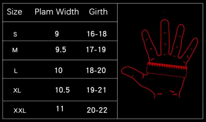 BQ19I Podzimní/Zimní rukavice pro dotykové displeje, vel. XXL, černé