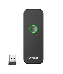 AnyEast AT004 Mini 2D CCD bezdrátová čtečka čárových kódů, Bluetooth / 2.4GHz / USB