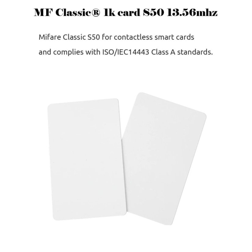 Mifare Classic 1k RFID karta 13.56MHz