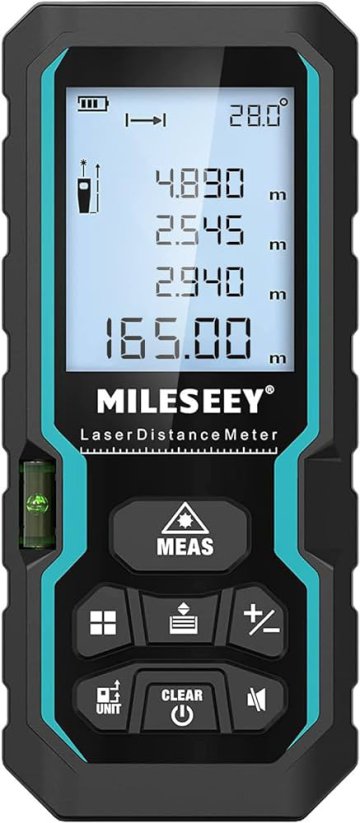 MILESEEY S6 laserový měřič vzdálenosti 40m