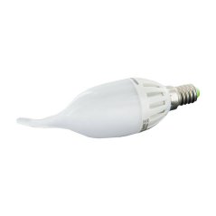 Whitenergy LED žárovka 6 x SMD CA37 E14 3W bílá mléčná teplá – svíčka