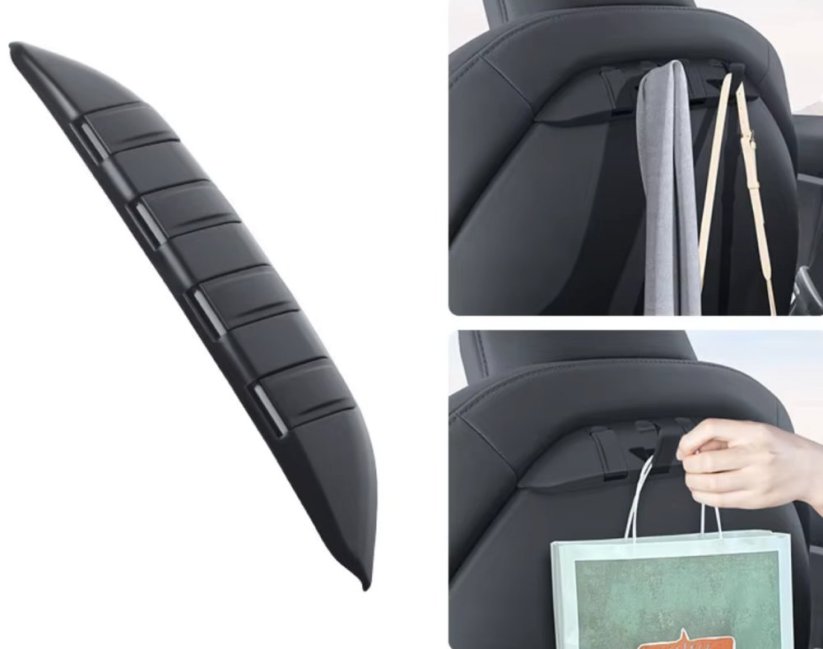 Skryté háčky na sedadlo Tesla 3 a Tesla Y, 2ks