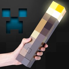 Minecraft lampa - pochodeň svítící 4 barvami