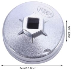 Klíč (hlavice) na olejové filtry 74mm/2.91", 14-stěn