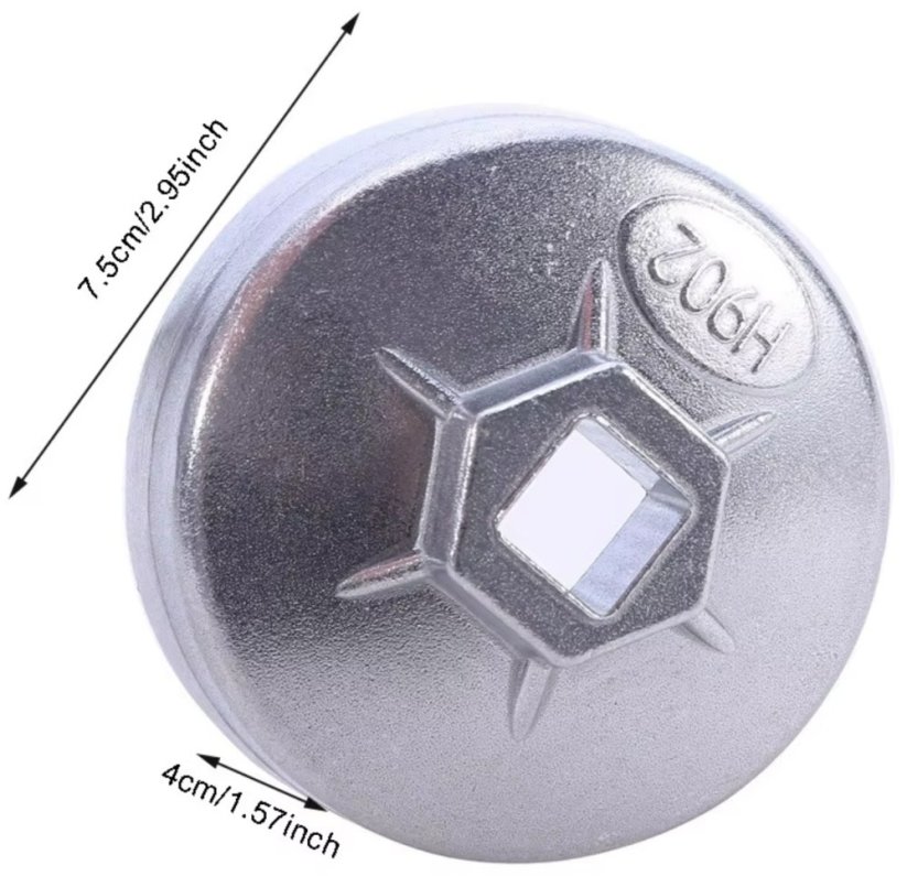 Klíč (hlavice) na olejové filtry 67mm/2.64", 14-stěn