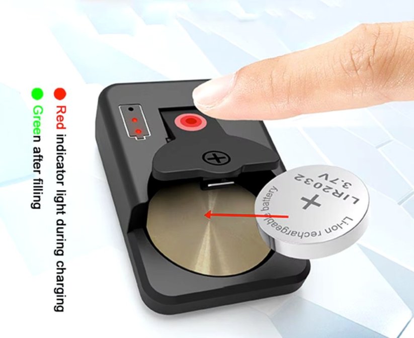 RSC-X2-2 USB C naíječka knoflíkových baterií LIR