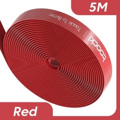 Toocki páska stahovací na správu kabelů, červená, 5m