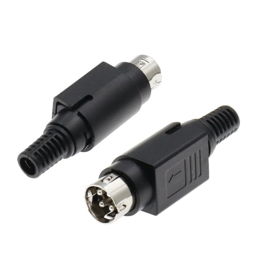 DIN 4Pin Male DC Power konektor, 24V